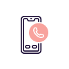 Phone icon contact page